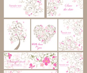 Elegant ornaments floral background vector 04