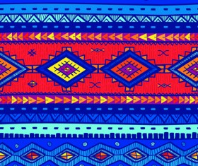 Ethnic style tribal patterns graphics vector 01