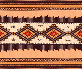 Ethnic style tribal patterns graphics vector 02