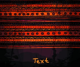Ethnic style tribal patterns graphics vector 04