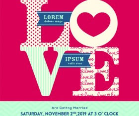 Exquisite vector wedding invitation cards set 04