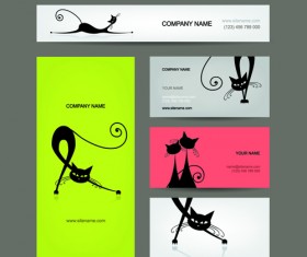 Fashion creative banner and cards vector material 02