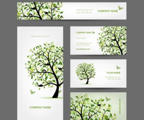 Fashion creative banner and cards vector material 04