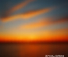 Fiery red sunset background art 01