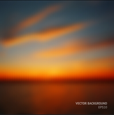 Fiery red sunset background art 01