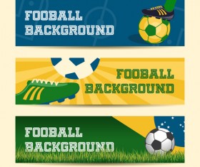 Football background banner vector material