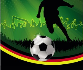 Football night posters background vector
