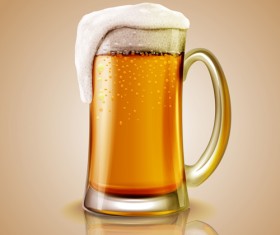 Fresh beer creative design vector 02