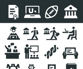 Gray series social icons vector set 03