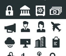 Gray series social icons vector set 04