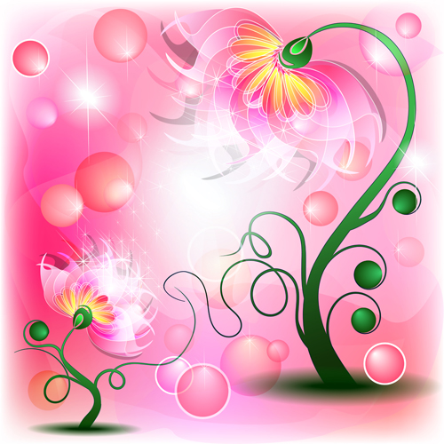 Huge collection of beautiful flower vector graphics 06