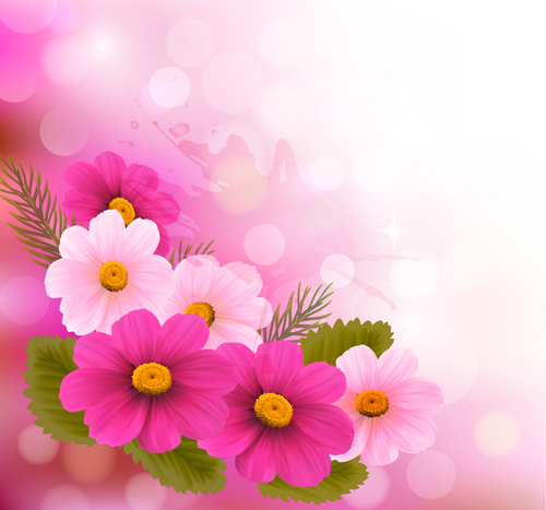 Huge collection of beautiful flower vector graphics 15