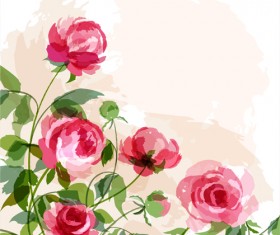 Huge collection of beautiful flower vector graphics 19