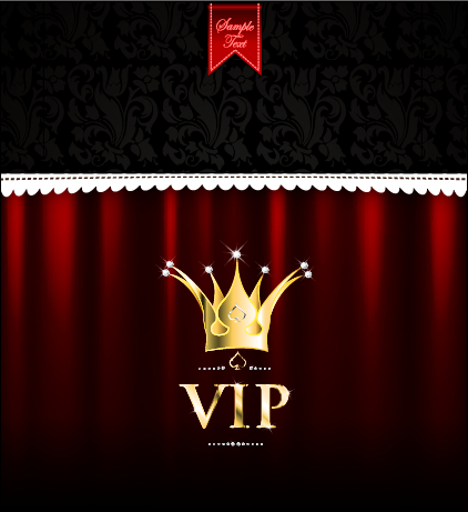 Luxury diamond VIP royal background vector 02