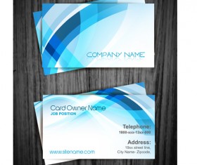 Modern abstract style business cards design