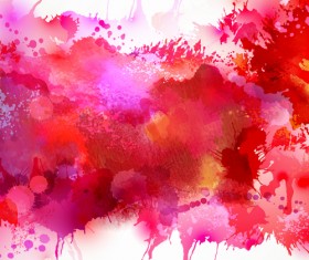 Multicolor watercolor splash background illustration vector 05