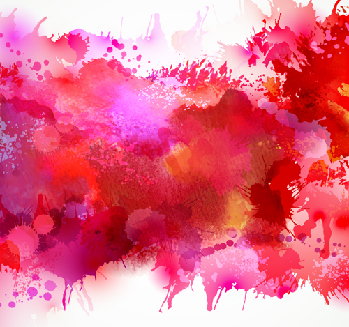 Multicolor watercolor splash background illustration vector 05 free download