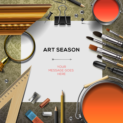 Artists supplies Vectors & Illustrations for Free Download