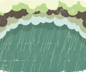 Rain with grunge background vector