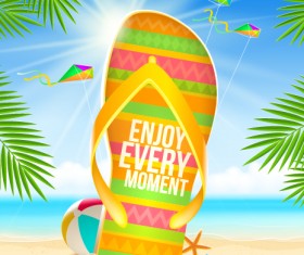 Refreshing summer time vector background 04
