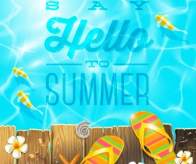 Refreshing summer time vector background 05