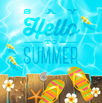 Refreshing summer time vector background 05