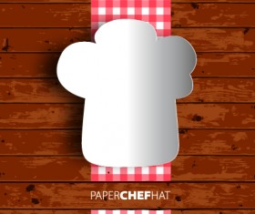 Restaurant menu with wood board background vector 01