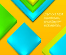 Shiny 3D geometry shapes background vector 01