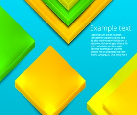 Shiny 3D geometry shapes background vector 02