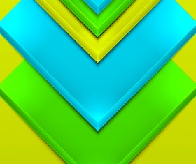 Shiny 3D geometry shapes background vector 03