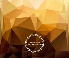 Shiny geometric shapes embossment background vector 03
