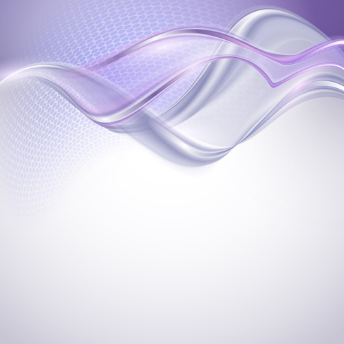 Shiny purple wave abstract background vector 01