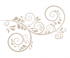 Simple floral ornament background vector 01