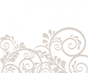 Simple floral ornament background vector 02