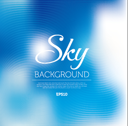 Sky abstract blurred background vector