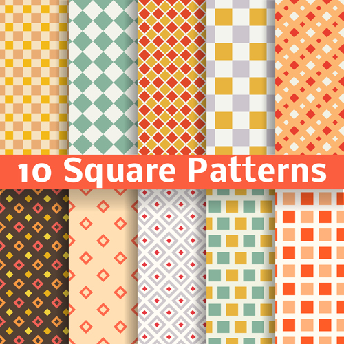 Square patterns vector material