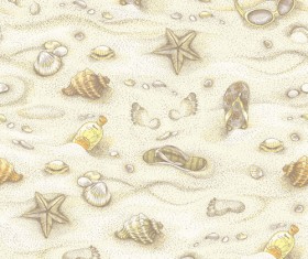Summer beach vintage pattern seamless vector 02