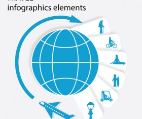 Travel with earth infographics elements 02