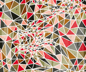 Triangle portfolio with grunge background vector