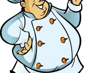 Vector funny chef design graphic set 01