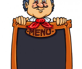 Vector funny chef design graphic set 03