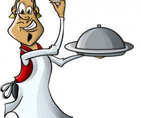 Vector funny chef design graphic set 05