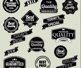 White frames Stickers design vector 03 free download