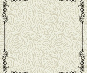 Vintage decoration pattern with frame vector 01
