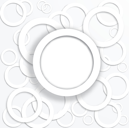 White circle background design vector 01