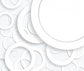 White circle background design vector 02