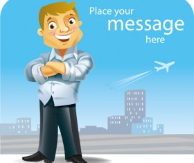 family holiday travel background 01