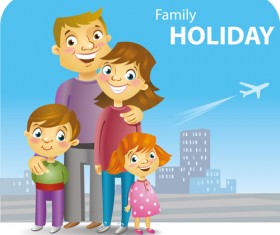 family holiday travel background 02