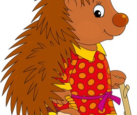 lovely cartoon animals design vector art 02