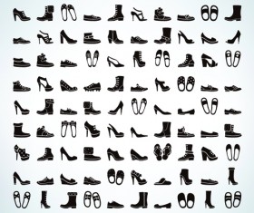 100 Kind shoes vector icons